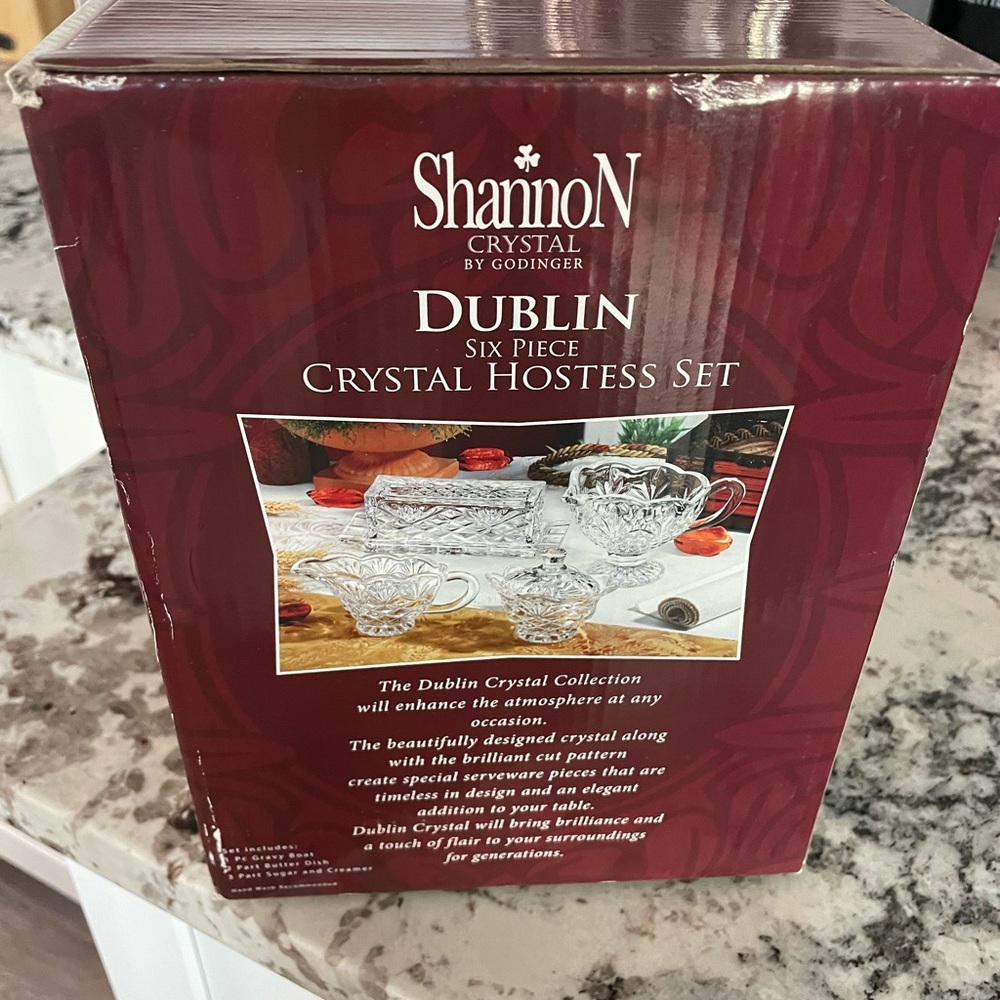 Shannon Crystal 6 Piece Hostess Set - Picture 3 of 4